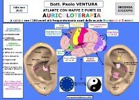 Nuovo Atlante di Auricoloterapia II edizione. Autore Dott. Ventura.