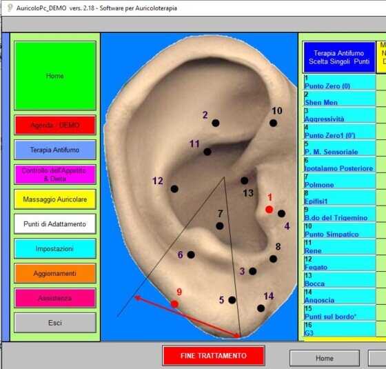 AuricoloPc software per Auricoloterapia. Autore dott. P. Ventura